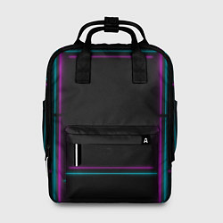 Рюкзак женский Neon pink light blue, цвет: 3D-принт