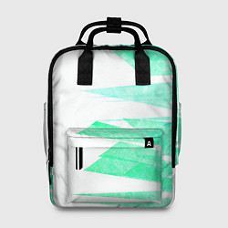 Женский рюкзак Color white light blue strip