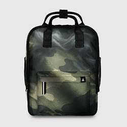 Рюкзак женский Камуфляжная ткань с дымом, цвет: 3D-принт