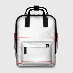 Женский рюкзак Color white red stripes