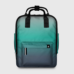 Женский рюкзак Градиент серо-зеленый