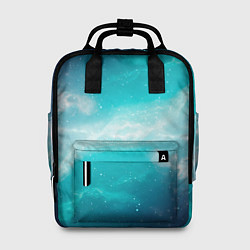 Рюкзак женский Галактическое сияние небес, цвет: 3D-принт