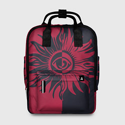 Женский рюкзак Солнце красно-синее
