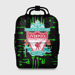 Рюкзак женский Liverpool плата текстура, цвет: 3D-принт