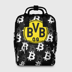 Рюкзак женский Borussia биткоин паттерн, цвет: 3D-принт