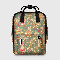 Рюкзак женский Имбирные пряники, цвет: 3D-принт