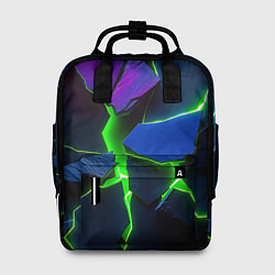Рюкзак женский Neon tile, цвет: 3D-принт
