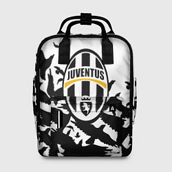 Рюкзак женский Juventus black birds, цвет: 3D-принт