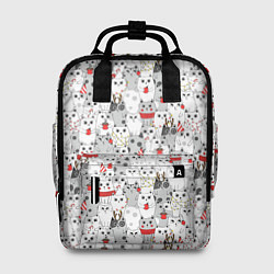 Женский рюкзак Новогодние котики