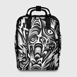 Женский рюкзак Lightnings and faces - ai art fantasy