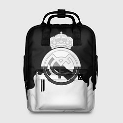 Рюкзак женский Реал Мадрид огонь белый, цвет: 3D-принт