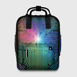 Рюкзак женский Линейная графика, цвет: 3D-принт