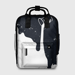 Рюкзак женский Черно-белый, цвет: 3D-принт