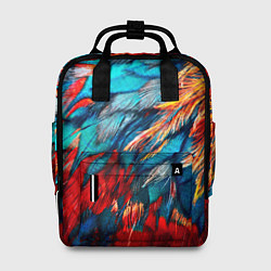 Рюкзак женский Перья, цвет: 3D-принт