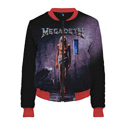 Бомбер женский Megadeth: Madness, цвет: 3D-красный