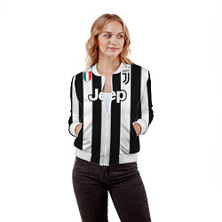Бомбер женский Juventus FC: Higuain Home 17/18, цвет: 3D-белый — фото 2