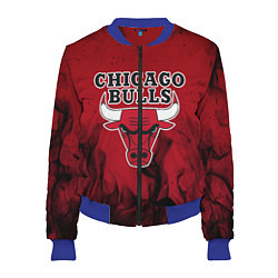 Бомбер женский CHICAGO BULLS, цвет: 3D-синий