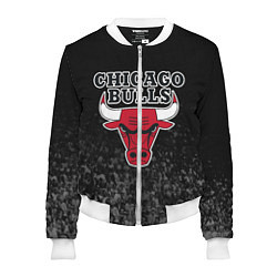 Бомбер женский CHICAGO BULLS, цвет: 3D-белый