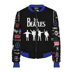 Бомбер женский Beatles, цвет: 3D-синий