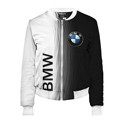 Бомбер женский Black and White BMW, цвет: 3D-белый