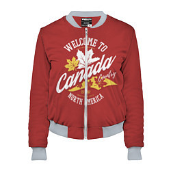 Бомбер женский Канада Canada, цвет: 3D-меланж