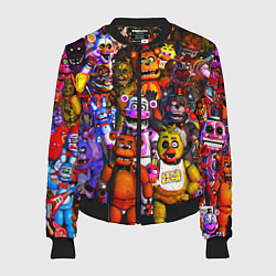 Бомбер женский Fnaf UCN, цвет: 3D-черный