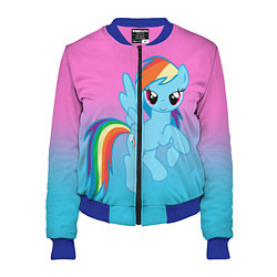 Бомбер женский My Little Pony, цвет: 3D-синий