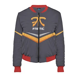 Бомбер женский Fnatic Arrows, цвет: 3D-красный