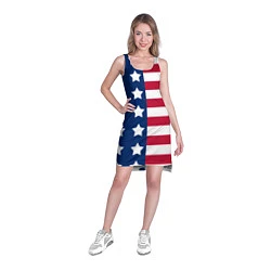 Туника женская USA Flag, цвет: 3D-принт — фото 2