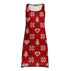 Туника женская Красный рождественский свитер, цвет: 3D-принт