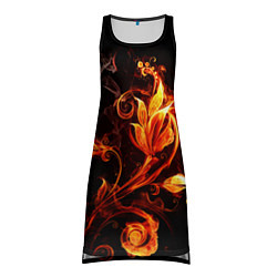 Туника женская Огненный цветок, цвет: 3D-принт