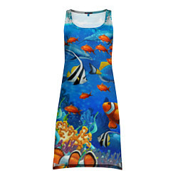 Туника женская Коралловые рыбки, цвет: 3D-принт