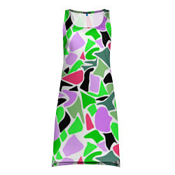 Туника женская Abstract pattern green pink spots, цвет: 3D-принт