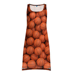 Туника женская Баскетбольные мячи, цвет: 3D-принт