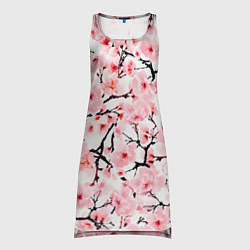 Туника женская Цветущая сакура: арт нейросети, цвет: 3D-принт