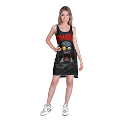 Туника женская Барт Симпсон зомби, цвет: 3D-принт — фото 2
