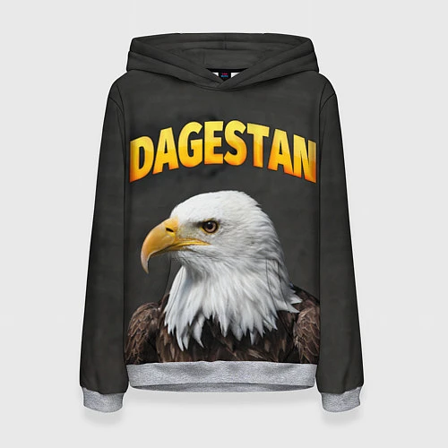 Женская толстовка Dagestan Eagle / 3D-Меланж – фото 1