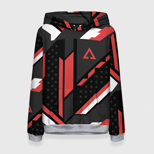 Женская толстовка CS:GO Cyrex Pattern / 3D-Меланж – фото 1