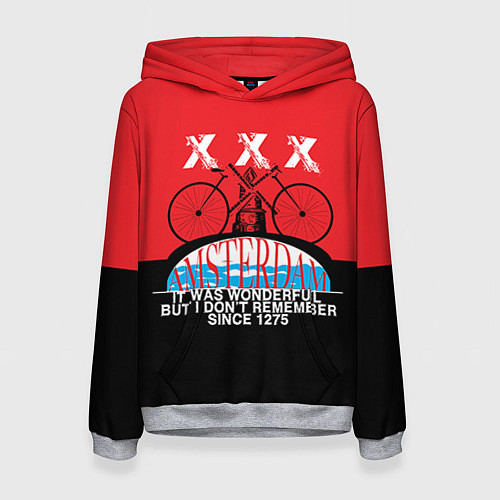 Женская толстовка Amsterdam t-shirt / 3D-Меланж – фото 1