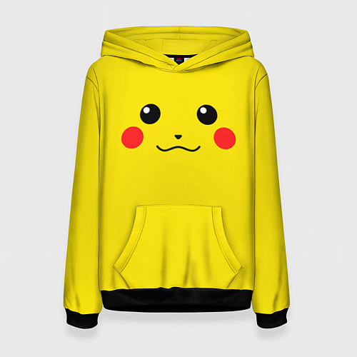 Женская толстовка Happy Pikachu / 3D-Черный – фото 1