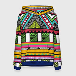 Толстовка-худи женская Зимбабве, цвет: 3D-синий
