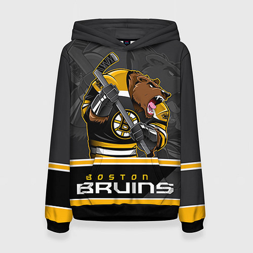 Женская толстовка Boston Bruins / 3D-Черный – фото 1