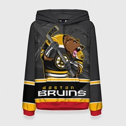 Толстовка-худи женская Boston Bruins, цвет: 3D-красный