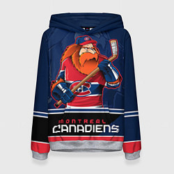 Толстовка-худи женская Montreal Canadiens цвета 3D-меланж — фото 1
