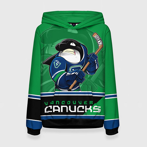 Женская толстовка Vancouver Canucks / 3D-Черный – фото 1
