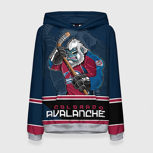 Женская толстовка Colorado Avalanche / 3D-Меланж – фото 1