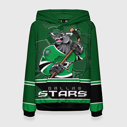 Толстовка-худи женская Dallas Stars, цвет: 3D-черный