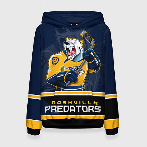 Женская толстовка Nashville Predators / 3D-Черный – фото 1
