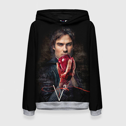 Женская толстовка Damon Salvatore V3 / 3D-Меланж – фото 1
