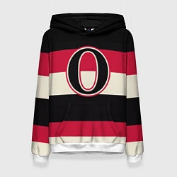 Толстовка-худи женская Ottawa Senators O, цвет: 3D-белый